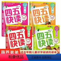 四五快读第四册 [正版]四五快读第1-4册 识字故事集45快读配套练习册字卡幼儿启蒙认字书3-6岁宝宝学前教育幼儿早教书