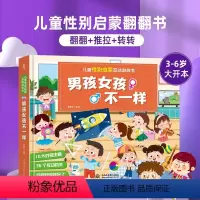 儿童性别启蒙互动游戏书:男孩女孩不一样 [正版]儿童性别启蒙互动游戏书:男孩女孩不一样 情绪管理性别启蒙2-3-6岁儿童