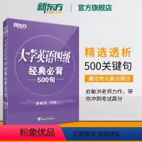 [正版]备考2024年6月大学英语四级经典必背500句 cet4考试经典句型 听力阅读理解完形写作书籍四级考试英语真题