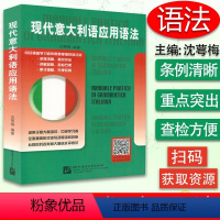 [正版]现代意大利语应用语法 适用于意大利语初级中级学习者 意大利语水平考试用书 入门零基础教程 意大利语语法 北京语