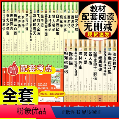 [人教版31册]七八九年级上下册初中名著全套 [正版]儒林外史原著吴敬梓九年级下册必读课外书人民教育出版社初三名著无障碍