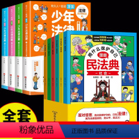 [全10册]漫画民法典+少年法律启蒙 [正版]抖音同款 少年法律启蒙全套4册漫画民法典儿童版中小学法律基础常识书给孩子的