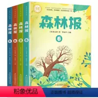 [全4册彩色图案版]森林报 [正版]全译本精装彩色图案全4册 森林报全集文若愚春夏秋冬比安基着完整版四五六年级小学生老师