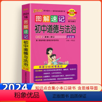 道德与法治 初中通用 [正版]2024新版图解速记初中道德与法治政治通用版常考基础知识初中政治大全速记小手册思维导图知识