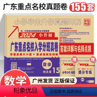 广东重点名校入学分班真卷--数学 小学升初中 [正版]2024版广东省十大名校招生小升初真题卷数学人教版重点名校入学摸底