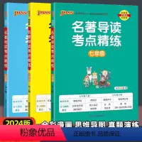 [7-9年级全套3册]名著导读 初中通用 [正版]2024名著导读考点精练初中七年级八年级中考语文人教版朝花夕拾西游记名
