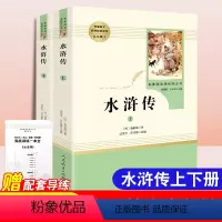 [九年级上册/人教版]水浒传 初中通用 [正版]朝花夕拾西游记红星照耀中国昆虫记艾青诗选水浒传带考点导读初中生七八九年级