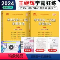 学霸狂练英二全套[2004-2023年] [正版]2024王继辉考研英语一英语二历年真题试卷2002-2023年 黄