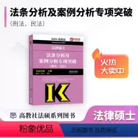 2024法硕法条分析案例分析 [正版]2024法律硕士联考法硕法条分析及案例分析专项突破 刑法\民法 法学非法学用搭配文