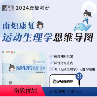 运动生理学思维导图 [正版]店南烛2024康复考研运动生理学思维导图 体育学康复医学考研康复治疗学运动