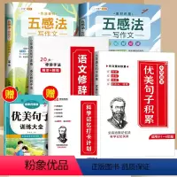 句子训练全套+五感作文 小学通用 [正版]小学语文优美句子积累大全小学生人教版好词好句好段专项练习作文素材语文修辞手法句