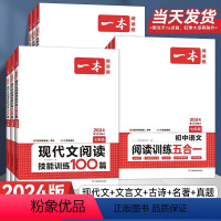 语文阅读训练五合一 国一/初中一年级 [正版]2024初中语文阅读训练五合一国一八年级九年级中考现代文文言文古诗阅读理解