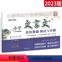 [正版]2023小升初文言文真题测试与详解试卷 全国通用版 三四五六年级小学毕业升学真题详解文言文专项训练衔接招生卷文