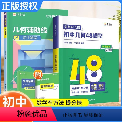 推荐优选⭐3本套:几何48模型+几何辅助线+函数 全国通用 [正版]2024初中几何48模型几何辅助线函数专题训练七八九