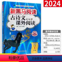 语文 小学五年级 [正版]2024新版 新黑马阅读五年级古诗文课外阅读 黑马语文阅读理解专项训练 小学5年级上下册文言文