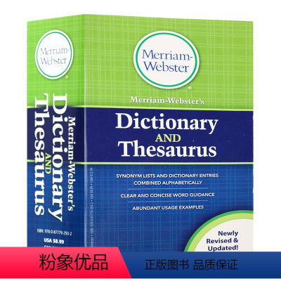 [正版]韦氏同义词字典 英文原版 Merriam-Webster's Dictionary and Thesaurus