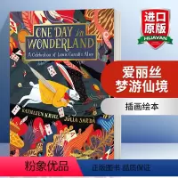 [正版]爱丽丝梦游仙境 插画绘本 英文原版 One Day in Wonderland 仙境的一天 Julia Sar
