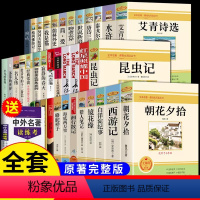 [送读练考]中考必读正版名著36册 [正版]全套12册 初中必读名著十二本朝花夕拾鲁迅原著西游记海底两万里和骆驼祥子老舍