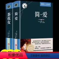 [正版]全2册简爱+茶花女 中英文双语版英汉对照互译书籍 初中生高中大学生课外阅读经典英文小说英语必读原版中学生女生励