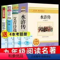 [正版]水浒传艾青诗选简爱儒林外史必读九年级上初中生初三下册课外阅读书籍名著艾青诗集爱青爱情诗选诗歌叶青艾清选集 原著
