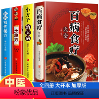 [正版]4册 百病食疗大全书 中国土单方民间祖传秘方小方子治大病 中医养生膳食营养中草药抓配药酒方剂食疗药膳书籍家常菜