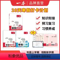 人教[套装三本]寒假阅读+寒假口算+寒假字帖 小学一年级 [正版]一本寒假练字帖 小学语文寒假阅读字帖数学口算 一二三四