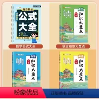 [4本]数学公式大全 +语文数学英语知识大盘点 小学通用 [正版]新版小学知识大盘点语文数学英语全套人教版小升初复习资料