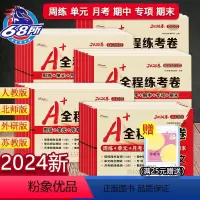 5册 语数英试卷+口算全套[人教版] 三年级上 [正版]2024新A+全程练考卷一年级二年级三四五六年级上册下册语文数学