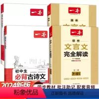 全套4册 初高中必背古诗词+文言文 [正版]2024新版 初高中必背古诗词和文言文 一本初中生必背古诗文126篇文言文全