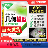 [数学]初中几何模型 初中通用 [正版]2024初中数学几何模型七八九年级中考数学几何压轴题辅助线解题方法与技巧大全专项