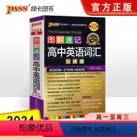 高中英语词汇·正序版 高中通用 [正版]2024新版图解速记高中英语词汇3500词正序版高考单词词典必背随身记pass绿