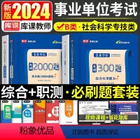 职测2000题+综合300题 [正版]2024年事业单位B类必刷300题综合应用能力和职业能力倾向测验刷题库社会科学专技