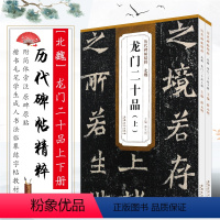 [正版]全套2册 魏碑字帖 北魏龙门二十品字帖上下册 历代碑帖精粹 附简体旁注 楷书毛笔书法临摹练字帖 安徽美术 楷书