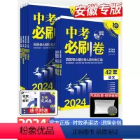 [3本]数物化[安徽专用] 安徽省 [正版]中考必刷卷2024新版42套安徽专版初三语文数学英语物理化学政治历史九年级必