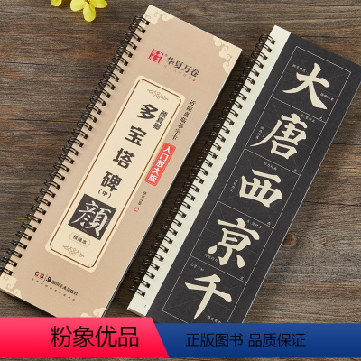 [正版]共3本 颜真卿多宝塔碑 全文米字格高清修复放大版简体旁注 名家碑帖近距离临摹字卡 颜体楷书毛笔字帖字卡