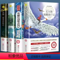 [全套4册]尼尔斯+爱丽丝+鲁滨逊+汤姆索亚 [正版]全套4册 尼尔斯骑鹅旅行记原著完整无删减版六年级下册必读的课外书鲁