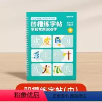 凹槽练字帖300字中 [正版]凹槽练字帖学前日常300字班控笔训练幼儿园启蒙训练初学者写字帖小学练字帖宝宝幼小衔接幼儿练