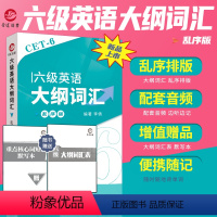 [正版]2024大学英语六级考试大纲词汇乱序便携版考试用书6级词汇单词书乱序口袋书配套音频真题例句核心词基础词扩展词搭