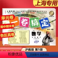 语数英[共3册] 七年级上 [正版]2024一卷搞定七年级下册数学7下第二学期上海沪教版初中初一期中期末单元测试卷七年级