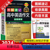 图解速记-高中英语作文答题模板 高中通用 [正版]2024新版高中英语作文答题模板高考英语满分作文书高分范文写作满分作文