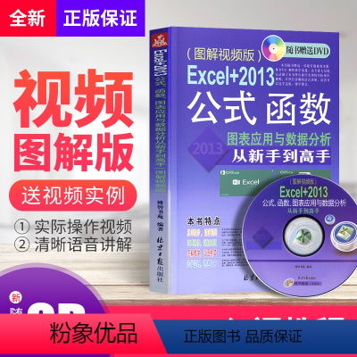 [正版]excel书籍 制作表格 Excel+2013公式、函数、图表应用与数据分析从新手到高手 新手学做表格 公式函