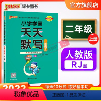 语文 二年级上 [正版]2023新版小学学霸天天默写二年级上册语文人教版同步专项训练听写本知识点生字词语汇总练习默写能手