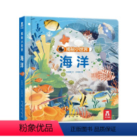 揭秘小世界 海洋 [正版] 揭秘小世界第一辑 海洋 宝宝科普自然小绘本2-3-5早教启蒙阅读趣味认知书小手抠洞洞翻翻页