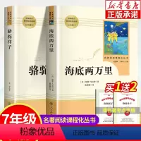 海底两万里+骆驼祥子 [正版]海底两万里 骆驼祥子 人民教育出版社 七年级下册课外书 名著阅读课程化丛书 初中生课外书语