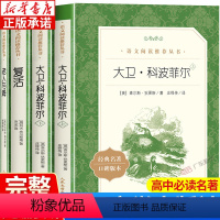 高中必读4册 大卫科波菲尔上下+复活+老人与海 [正版] 复活 列夫托尔斯泰著 人民文学出版社 语文阅读丛书 经典文学名