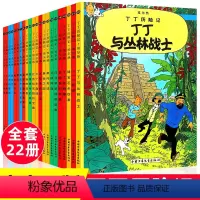 丁丁历险记(全套22册) [正版]全套22册新版丁丁历险记小开本一年级二年级必读原版漫画故事绘本在刚果在西藏在美洲奔向月