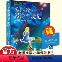 [送考试手册]爱丽丝漫游奇境记 [正版]送手册爱丽丝漫游奇境记快乐读书吧六年级下必读小学生四五年级阅读课外书仙境老师鲁滨