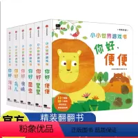 小小世界游戏书(6册) [正版]小小世界游戏书全6册 你好便便星星昆虫夜晚鸟儿海洋 中英双语宝宝启蒙认知早教书撕不烂纸板