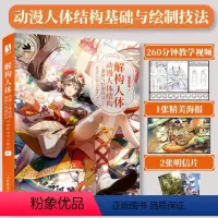 [正版]解构人体 动漫人体结构基础与绘制技法 漫画人物绘画二次元动漫绘画教程书人物手绘技法人体结构动态角色