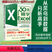 [正版]30天精学Excel 从菜鸟到数据分析高手ExcelHome表格制作教程函数公式大全财务从入门到精通处理透视表